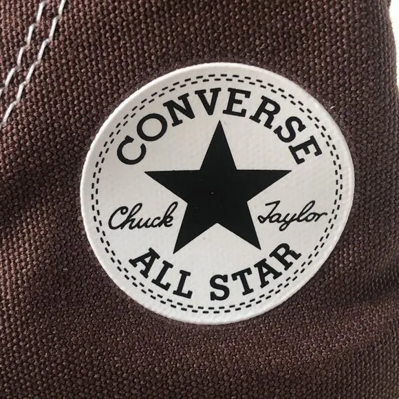 Converse Chuck Taylor High-Top Sneakers Unisex Youth Size 1 Brown Canvas