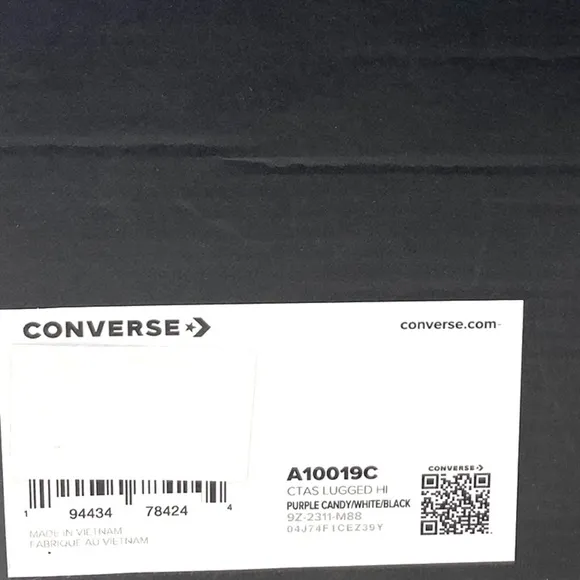 Converse Chuck Taylor Lugged Shoe Skate Canvas Women Casual Purple Candy A10019C