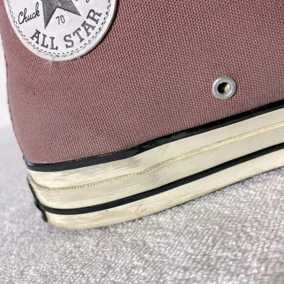 Converse Chuck Taylor Mauve Pink Canvas Lace Up High Top Sneakers 9/11