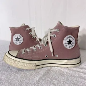 Converse Chuck Taylor Mauve Pink Canvas Lace Up High Top Sneakers 9/11