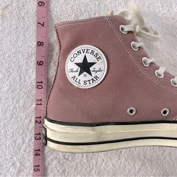 Converse Chuck Taylor Mauve Pink Canvas Lace Up High Top Sneakers 9/11