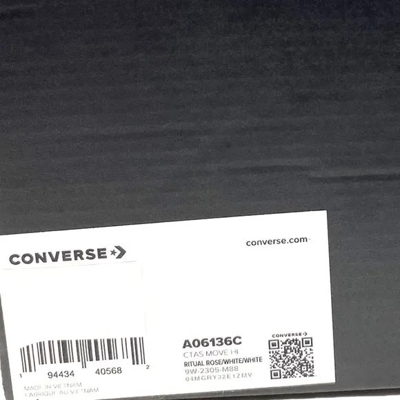 Converse Chuck Taylor Move Platform Sneakers Ritual Rose Hi Canvas Women A06136C