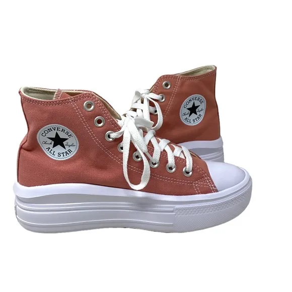 Converse Chuck Taylor Move Platform Sneakers Ritual Rose Hi Canvas Women A06136C