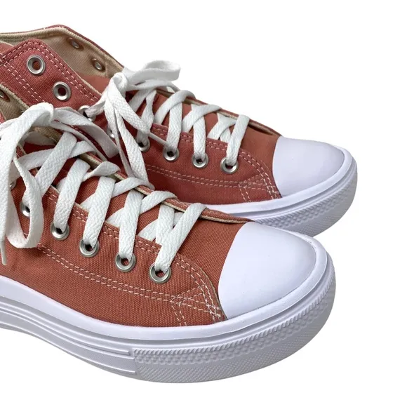 Converse Chuck Taylor Move Platform Sneakers Ritual Rose Hi Canvas Women A06136C