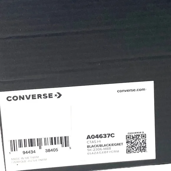 Converse Chuck Taylor Shoes Skate High Top Suede Black For Women Casual A04637C