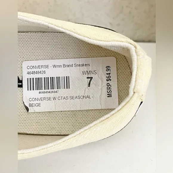 Converse cream butter yellow Low Top canvas sneaker 9