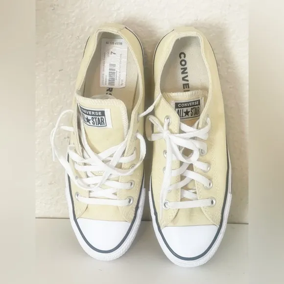 Converse cream butter yellow Low Top canvas sneaker 9