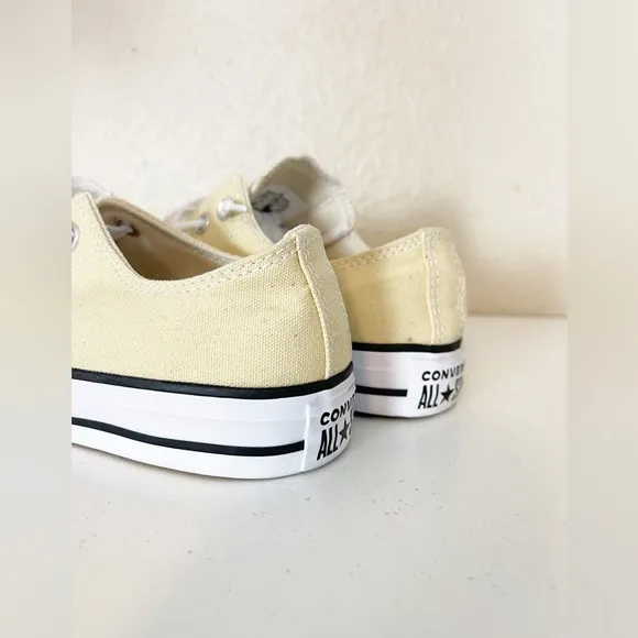 Converse cream butter yellow Low Top canvas sneaker 9
