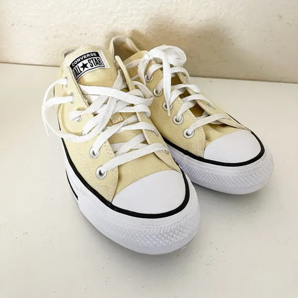 Converse cream butter yellow Low Top canvas sneaker 9