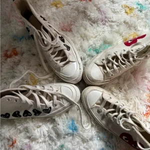 Converse Cream Canvas Sneakers with Rubber Toe Caps