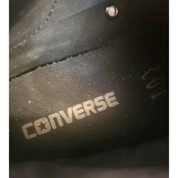 Converse CT All Star Street Mid Casual Shoes Sneakers Mens Size 8 Black Out