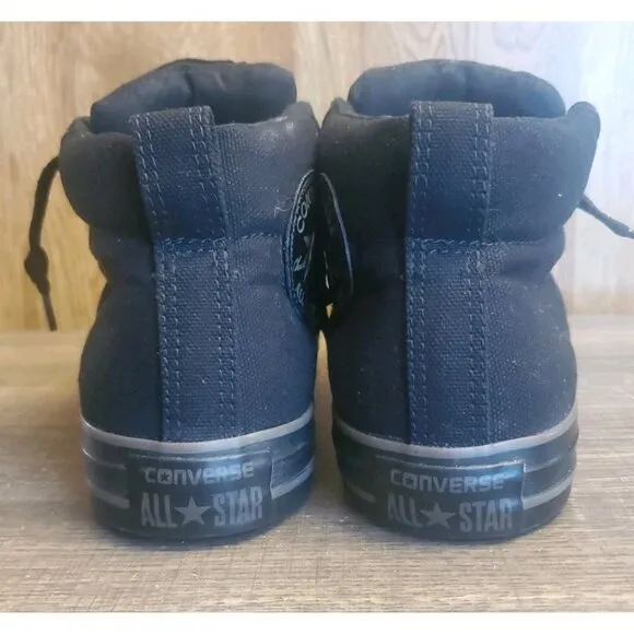 Converse CT All Star Street Mid Casual Shoes Sneakers Mens Size 8 Black Out