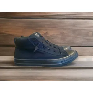 Converse CT All Star Street Mid Casual Shoes Sneakers Mens Size 8 Black Out