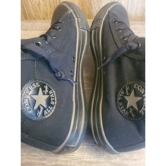 Converse CT All Star Street Mid Casual Shoes Sneakers Mens Size 8 Black Out