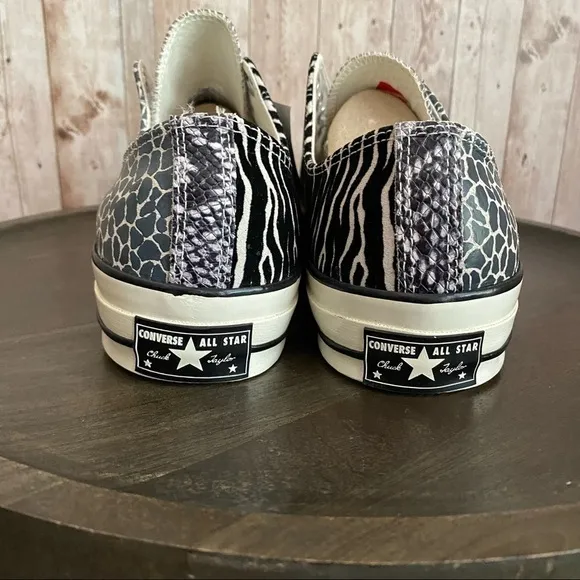 Converse CTAS 70 Ox Black Egret Suede Canvas Low Sneakers Size 12 Men