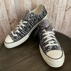 Converse CTAS 70 Ox Black Egret Suede Canvas Low Sneakers Size 12 Men