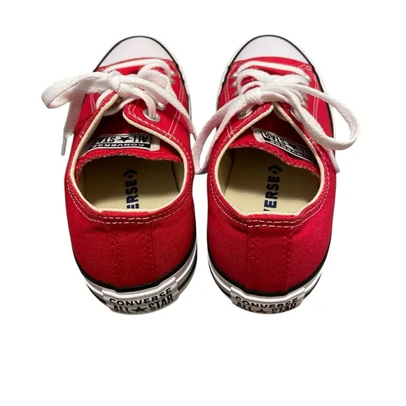 Converse Ctas Classic OX Low Top Skate Sneakers Red Canvas Size 7 Unisex NEW