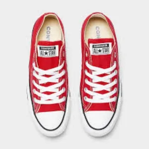 Converse Ctas Classic OX Low Top Skate Sneakers Red Canvas Size 7 Unisex NEW