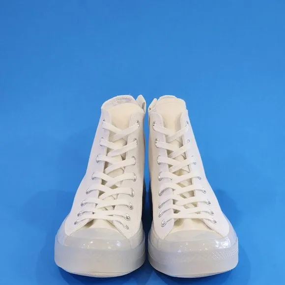 Converse CTAS CX Hi White/Egret Canvas Unisex Sneakers 172471C NWT