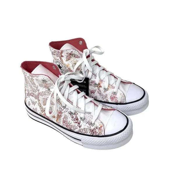 Converse CTAS EVA Lift Platform High White Kids Women's Canvas Sneakers A04187C
