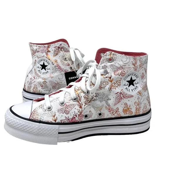 Converse CTAS EVA Lift Platform High White Kids Women's Canvas Sneakers A04187C