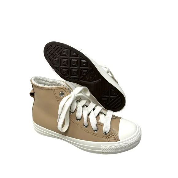 Converse CTAS Hi Leather Faux Fur Epic Dune Sneakers Casual Women Shoes A07945C