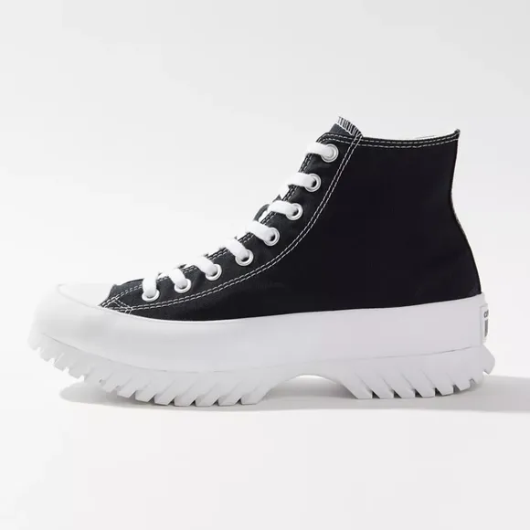 Converse CTAS Lugged 2.0 Hi Black White Platform Sneaker