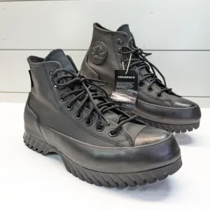 Converse CTAS Lugged Winter 2.0 Cold Fusion Black Platform Leather Shoes Wmn 7.5