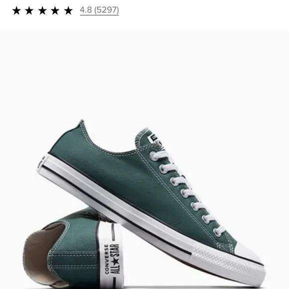 Converse CTAS Ox Midnight Clover/White/Black Canvas Unisex Sneakers M-8.5 W-10.5