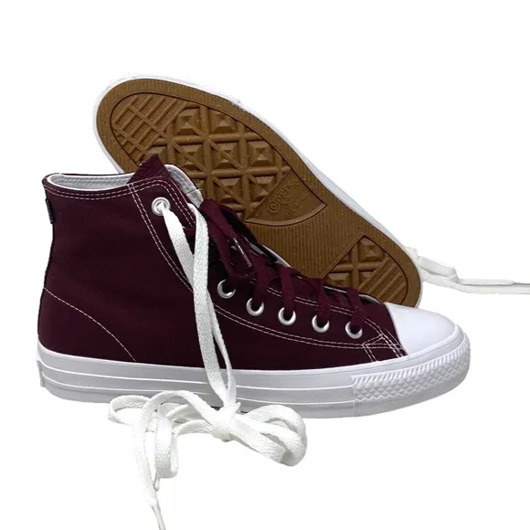 Converse CTAS Pro Hi Shoe For Women Canvas Deep Bordeaux Sneakers Casual 171322C