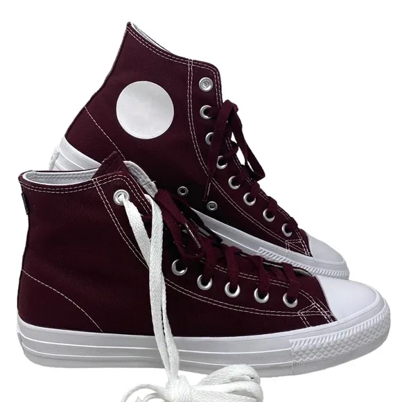 Converse CTAS Pro Hi Shoe For Women Canvas Deep Bordeaux Sneakers Casual 171322C