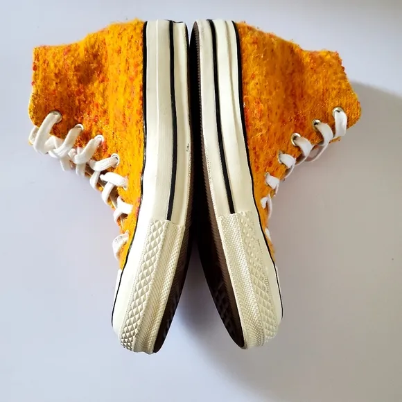 Converse High-Top Sneakers in Yellow Red and White Women's Size 8 Men's Size 6