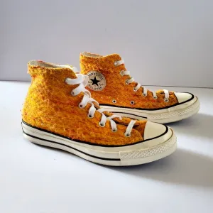 Converse High-Top Sneakers in Yellow Red and White Women's Size 8 Men's Size 6