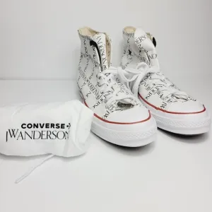 Converse J W Anderson Chuck Taylor white High Top Sneakers Mens 12 women 14 new