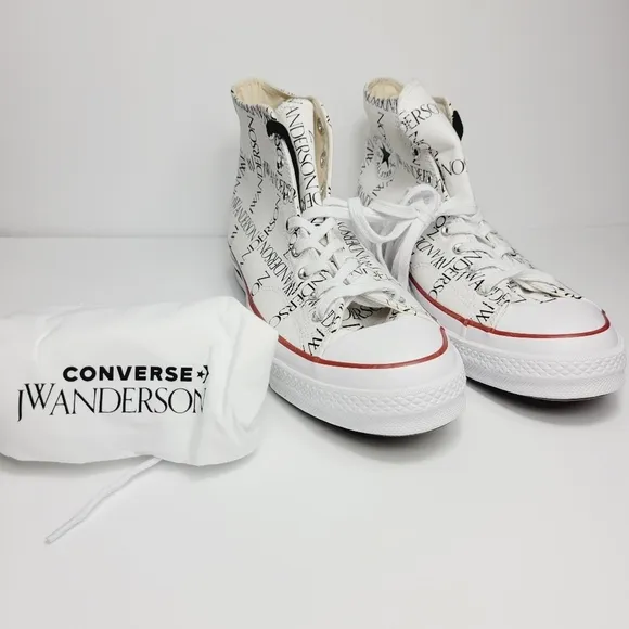 Converse J W Anderson Chuck Taylor white High Top Sneakers Mens 12 women 14 new