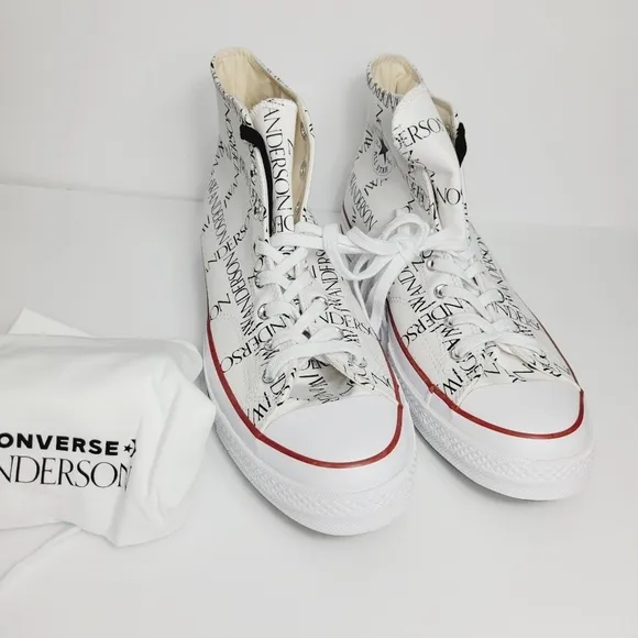 Converse J W Anderson Chuck Taylor white High Top Sneakers Mens 12 women 14 new