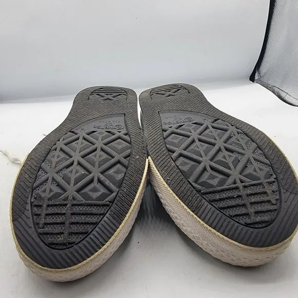 Converse Kids 1 Green Platform Shoes Casual Low Top Lace up 372753F