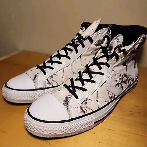 Converse One Star Hi Top Canvas Palm Trees Sneakers Mens 11 148513C Excellent