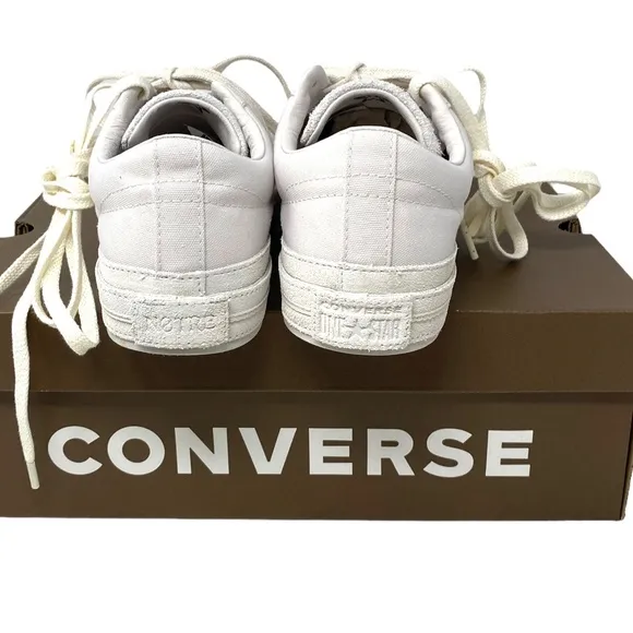 Converse One Star x NOTRE Low White Suede Canvas Women's Sneakers Custom A01630C
