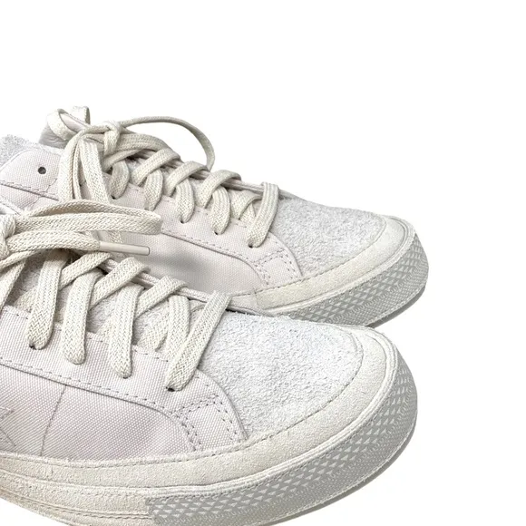 Converse One Star x NOTRE Low White Suede Canvas Women's Sneakers Custom A01630C