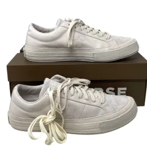 Converse One Star x NOTRE Low White Suede Canvas Women's Sneakers Custom A01630C