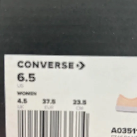 Converse Peach Canvas Sneakers