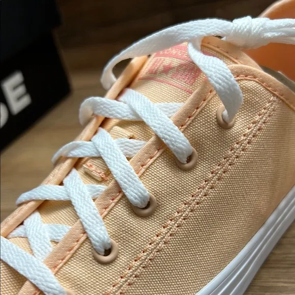 Converse Peach Canvas Sneakers