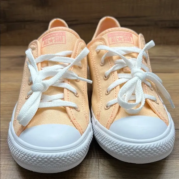 Converse Peach Canvas Sneakers
