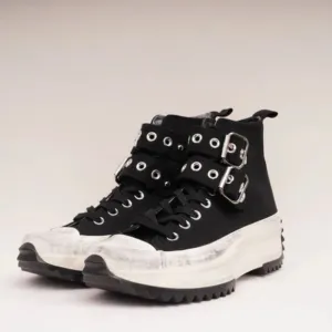 Converse Run Star Hike Platform Sneakers 9.5 Black Canvas Chuck Taylor Shoes​