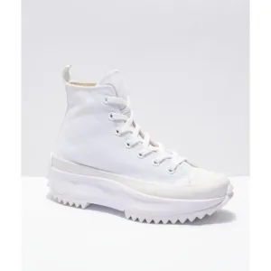 Converse Run Star Hike Platform Sneakers White Canvas