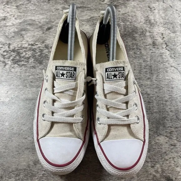 Converse Sneakers Womens 8 Chuck Taylor All Star Shoreline Shoes Beige Canvas