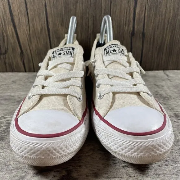 Converse Sneakers Womens 8 Chuck Taylor All Star Shoreline Shoes Beige Canvas