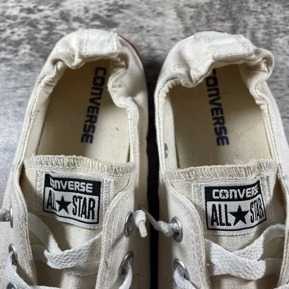 Converse Sneakers Womens 8 Chuck Taylor All Star Shoreline Shoes Beige Canvas