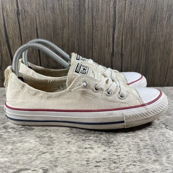 Converse Sneakers Womens 8 Chuck Taylor All Star Shoreline Shoes Beige Canvas